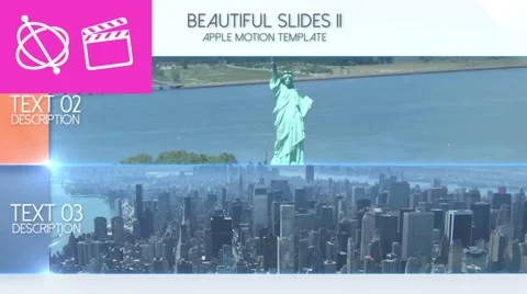 Beautiful Slides II - Apple Motion and Final Cut Pro X Template After Effects素材