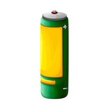 A beautiful slim battery Stock Illustration