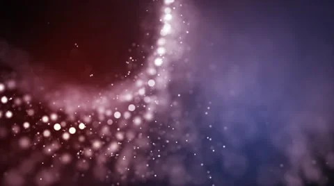 Beautiful slow bright particles floating - Motion video background loop HD Stock Footage