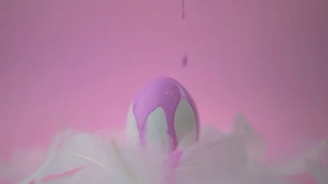 Beautiful Slow Motion Video Easter Concept. Stock Footage 122322265
