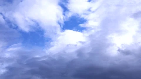 Beautiful slow movement of clouds across the sky Stock Footage 248752496