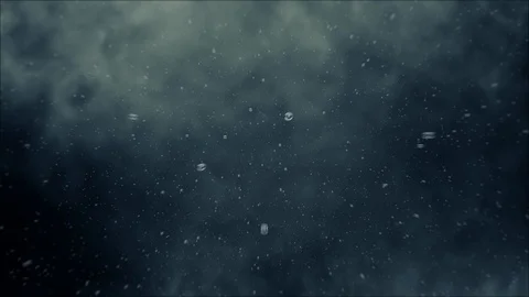 Beautiful Slowmotion rain falling from the clouds Stock Footage 101295037