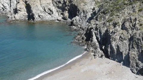 Beautiful small beach Stock Footage 75192326