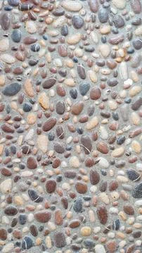 Beautiful small stone patterned ceramic floor Stock Photos