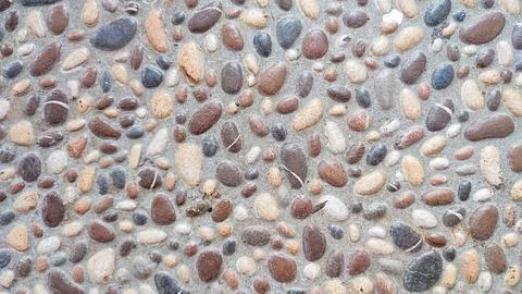 Beautiful small stone patterned ceramic floor Stock Photos