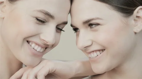Beautiful smile faces. Stock Footage 132880592