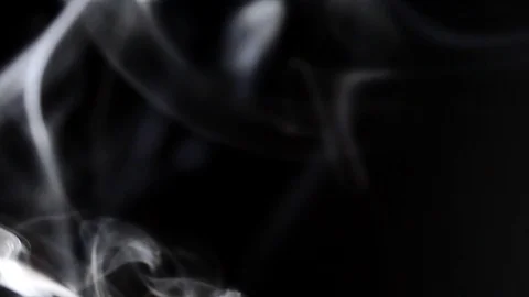 Beautiful smoke on a black background. S... | Stock Video | Pond5