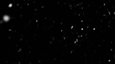Beautiful Snow on Black Background Video stock 68751539