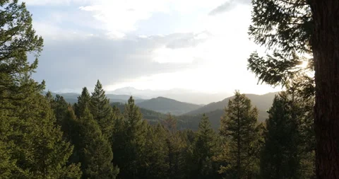 Beautiful Snow Capped Mountain View Stock Footage 295069995