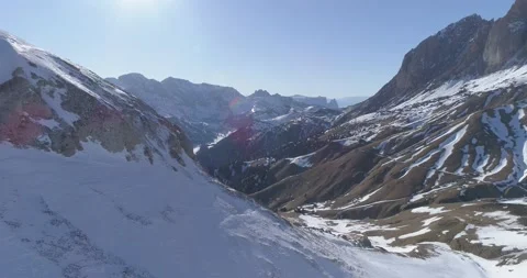 Beautiful Snow Mountain Video stock 218646077