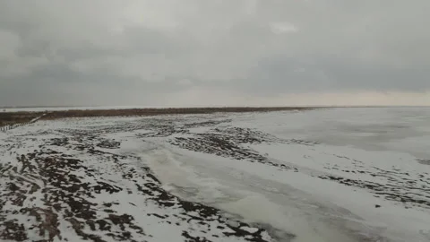 Beautiful snow scenery  Stock Footage 131255835