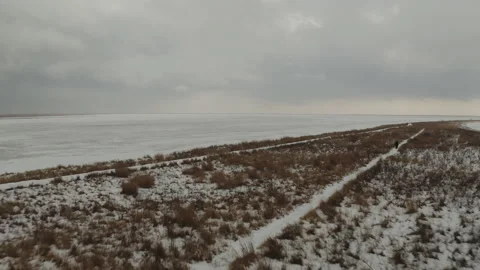 Beautiful snow scenery  Stock Footage 131256234