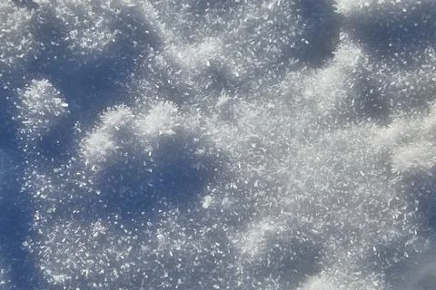 Beautiful snow texture with sharp edges Stock Photos