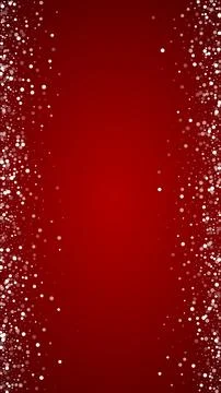 Beautiful snowfall christmas background. Subtle flying snow flakes and stars on 스톡 일러스트