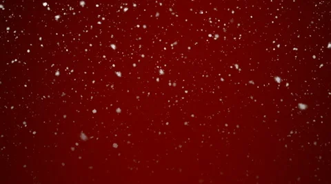 Beautiful Snowfall in front of a Red Background - seamless loop Vídeos de archivo 58335687