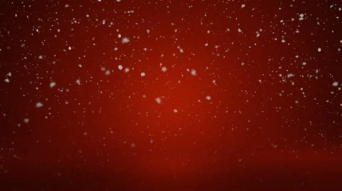 Beautiful Snowfall in front of a Red Stage - seamless loop Video stock 58332963