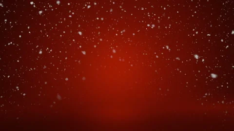 Beautiful Snowfall in front of a Red Stage - seamless loop Vídeos de archivo 58333040
