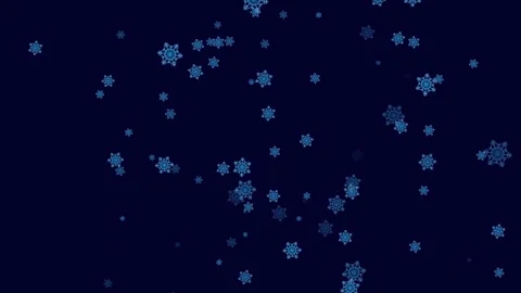 Beautiful Snowflake on Blue background Stock Footage 244913088