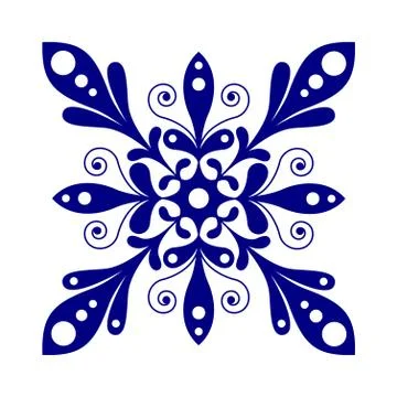 Beautiful snowflake vector design Stock Illustration