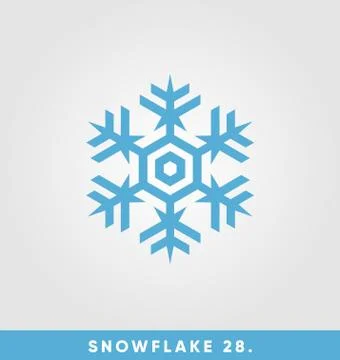 Beautiful snowflake vector illustration Ilustración de archivo
