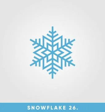 Beautiful snowflake vector illustration Illustrazione stock
