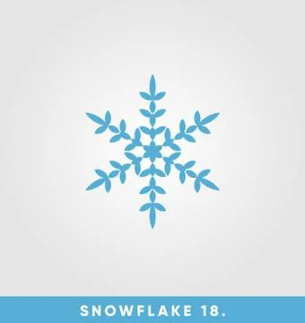 Beautiful snowflake vector illustration Stockillustratie