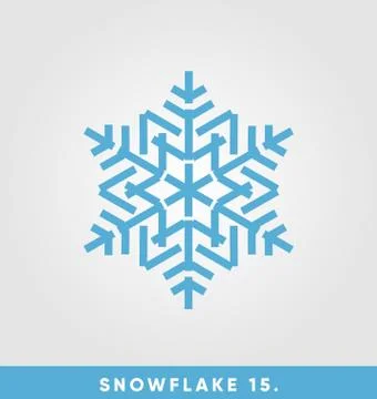 Beautiful snowflake vector illustration Stockillustratie
