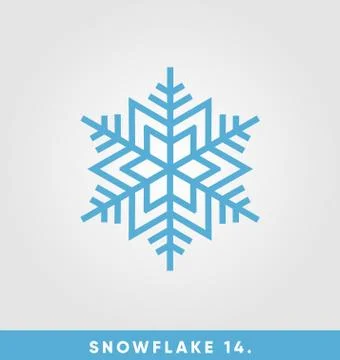 Beautiful snowflake vector illustration 스톡 일러스트