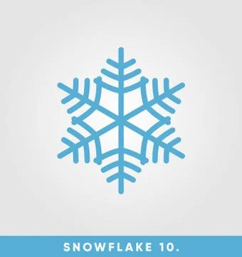 Beautiful snowflake vector illustration Ilustración de archivo