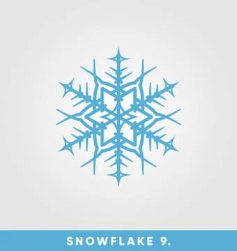 Beautiful snowflake vector illustration 스톡 일러스트