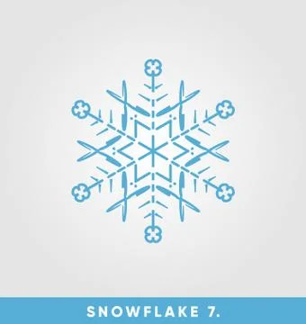 Beautiful snowflake vector illustration Stockillustratie