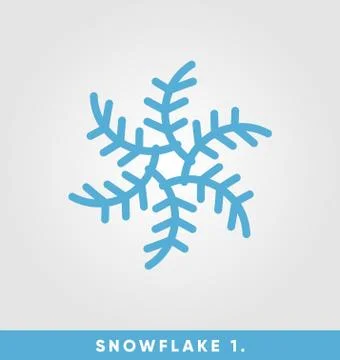 Beautiful snowflake vector illustration Stock Illustration