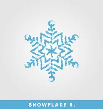 Beautiful snowflake vector illustration 스톡 일러스트