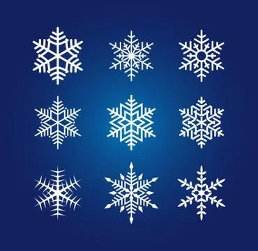 Beautiful snowflake vector illustration 스톡 일러스트