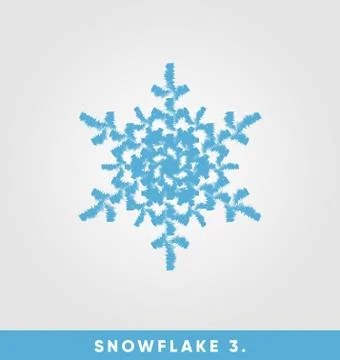 Beautiful snowflake vector illustration Illustrazione stock