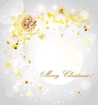 Beautiful snowflakes background Stock Illustration