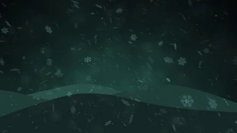 Beautiful Snowflakes Falling Down on Snowy Hills Stock Footage 82316199