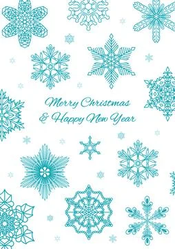 Beautiful snowflakes, falling snow texture, background 스톡 일러스트