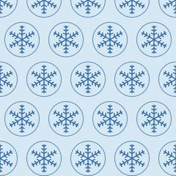 Beautiful snowflakes pattern design with light blue color on transparent ba.. 库存插图