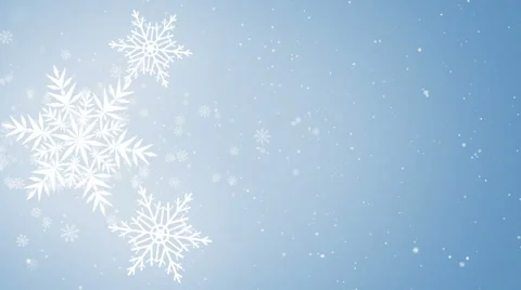 Beautiful Snowflakes - winter background Video stock 55819020