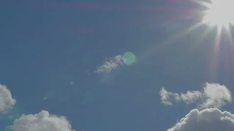 Beautiful soap bubbles in a cloudy blue sky Stock Footage 88199004