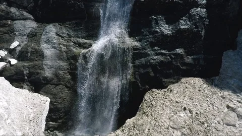 Beautiful Sofia waterfalls in spring Stock Footage 102195765