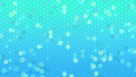 Beautiful Soft Abstract Background with Flying Hexagonal Elements Video stock 93981548