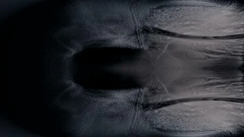 Beautiful soft-white pattern slowly changes.  Black background, mesmerizing.. Stock Footage 257949073
