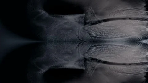 Beautiful soft-white pattern slowly changes.  Black background, mesmerizing.. Stock Footage 257949099