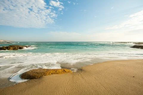 Beautiful southern California beach in Laguna Beach, Orange county, USA Stock Photos