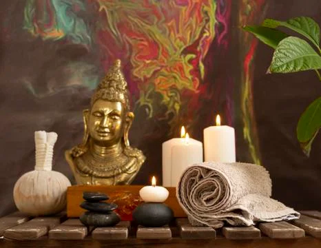 Beautiful spa composition Stock Photos