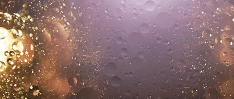 Beautiful Sparkling Gold Abstract Patterns of Colourful Psychedelic Bubbles Stock Footage 134189974