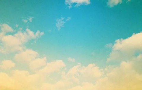 Beautiful sparse clouds in the blue sky Stock Photos
