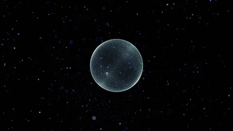 Beautiful sphere particle design Stock-Footage 169808464